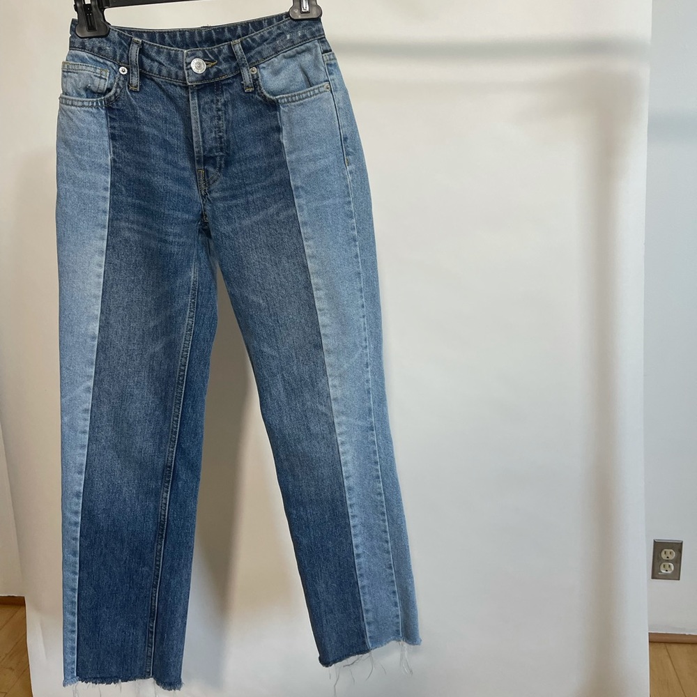 vintage BDG straight leg two tone denim